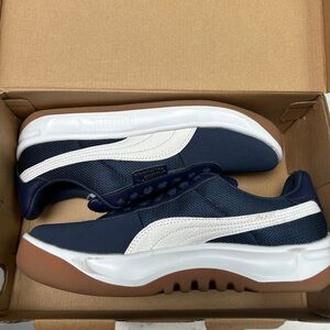 Puma Men's California Sneakers in Peacoat & Puma White